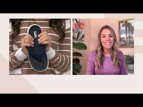 Skechers Arch Fit On-the-GO Vegan Washable Thong Sandal-Radiance on QVC