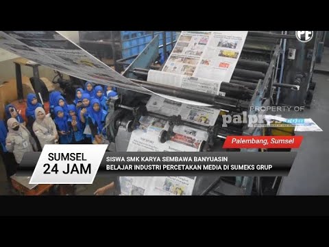 Siswa SMK Karya Sembawa Banyuasin Belajar Industri Percetaka