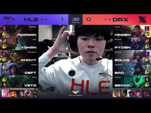 LCK Match 55 DRX vs. HLE Game 2 | LCK Spring 2021 W6D3  DragonX vs.Hanwha Life Esports  W6D3 G2