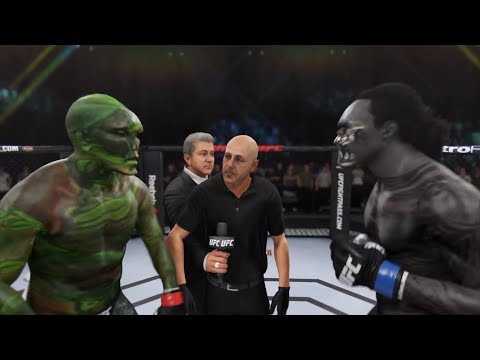 Swamp Thing vs. Xenomorph (EA Sports UFC 3) - CPU vs. CPU - Crazy UFC 👊🤪