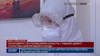 КОРОНАВИРУС ПЕН ПНЕВМОНИЯҒА ҚАТЫСТЫ 1 ТАМЫЗҒА ДЕЙІНГІ СТАТИСТИКА БІРІКТІРІЛМЕЙТІН БОЛДЫ