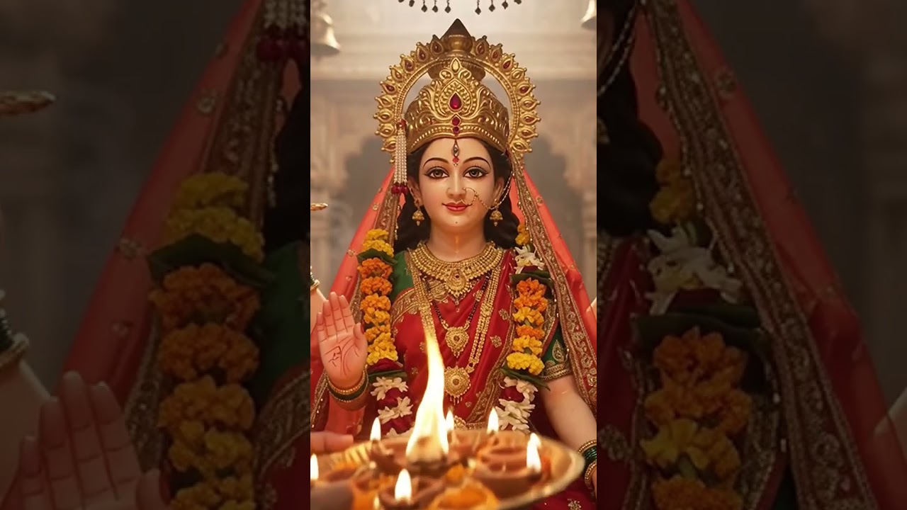 प्यारा सजा है तेरा द्वार भवानी ❤️🙏 | नवरात्रि स्पेशल 🚩 #Shorts