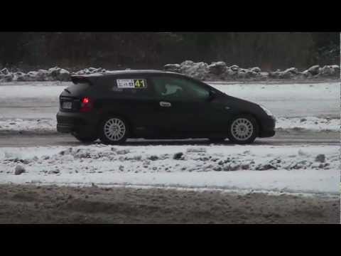 Paweł Łuczkiewicz Honda Civic Type R - SuperOES I Runda Tor Kielce 21-01-2012