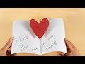 Easy Pop Up Heart Card | DIY Father's Day Cards | Pop Up Card for Dad