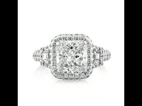 Mark Broumand -  4.40ct Radiant Cut Diamond Engagement Ring