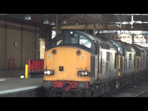 Mega thrash departure of Class37's Blasting out of Crewe - Loud,Fast and loads of Clagg