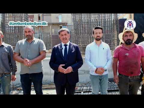Yenişehir Esnaflar Çarşısının bulunduğu alanda inşaat çalışmaları devam ediyor. 13.06.2025