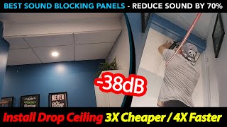Best Sound Insulation Drop Ceiling Tiles Install - How to Soundproof Rooms with Best Acoustic Tiles