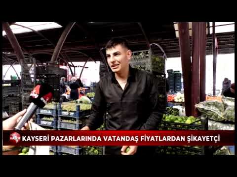 Kayseri pazarında vatandaş fiyatlardan şikayetçi