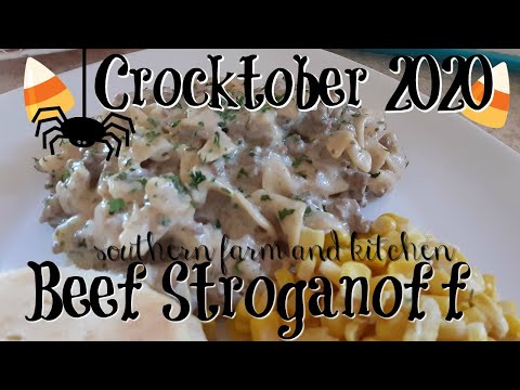 *Crocktober 2020* Beef Stroganoff/ Crockpot Recipe/...