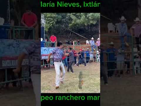 Jaripeo ranchero Santa Maria Nieves, Ixtlan de Juarez , Oaxaca, Mx. feria Anual Marzo 2024