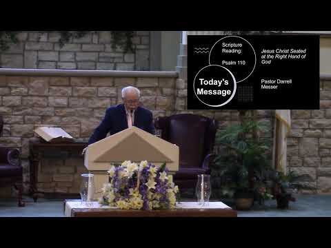 Christ seated at the right hand of God - Pastor Messer