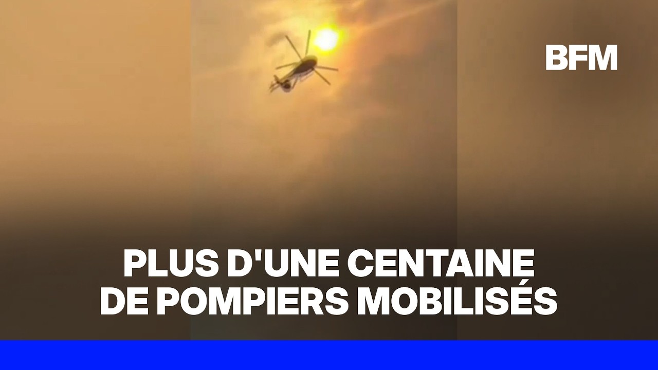 Un incendie s'est déclaré dans l'Aude, plus d'une centaine de pompiers mobilisés
