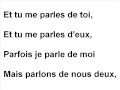 L'ami intime Grégoire -Lyrics 