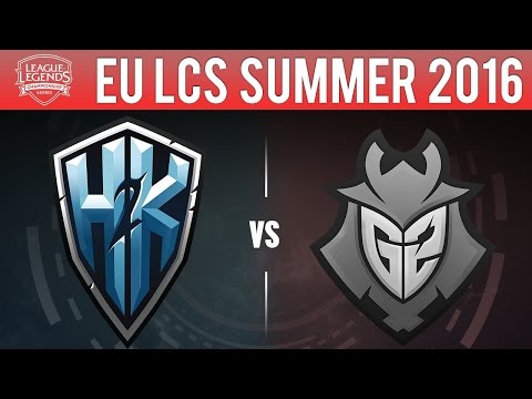 H2K vs G2 Esports - EU LCS Summer 2016 Game 2