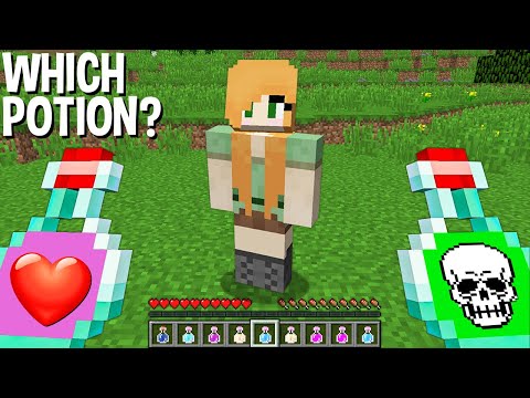 Apple Dude - WHICH POTION to GIVE BEAUTIFUL GIRL STRANGEST or LOVE in Minecraft ???