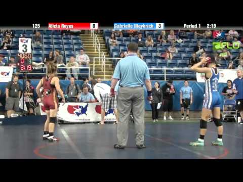 Junior WM 125 - Alicia Reyes (Missouri) vs. Gabrielle Weyhrich (Nebraska)