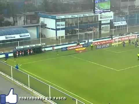 Gols de Duque de Caxias 1x3 Vasco - 2º rodada - Taça Guanabara - Carioca 2012 - 29/01/12