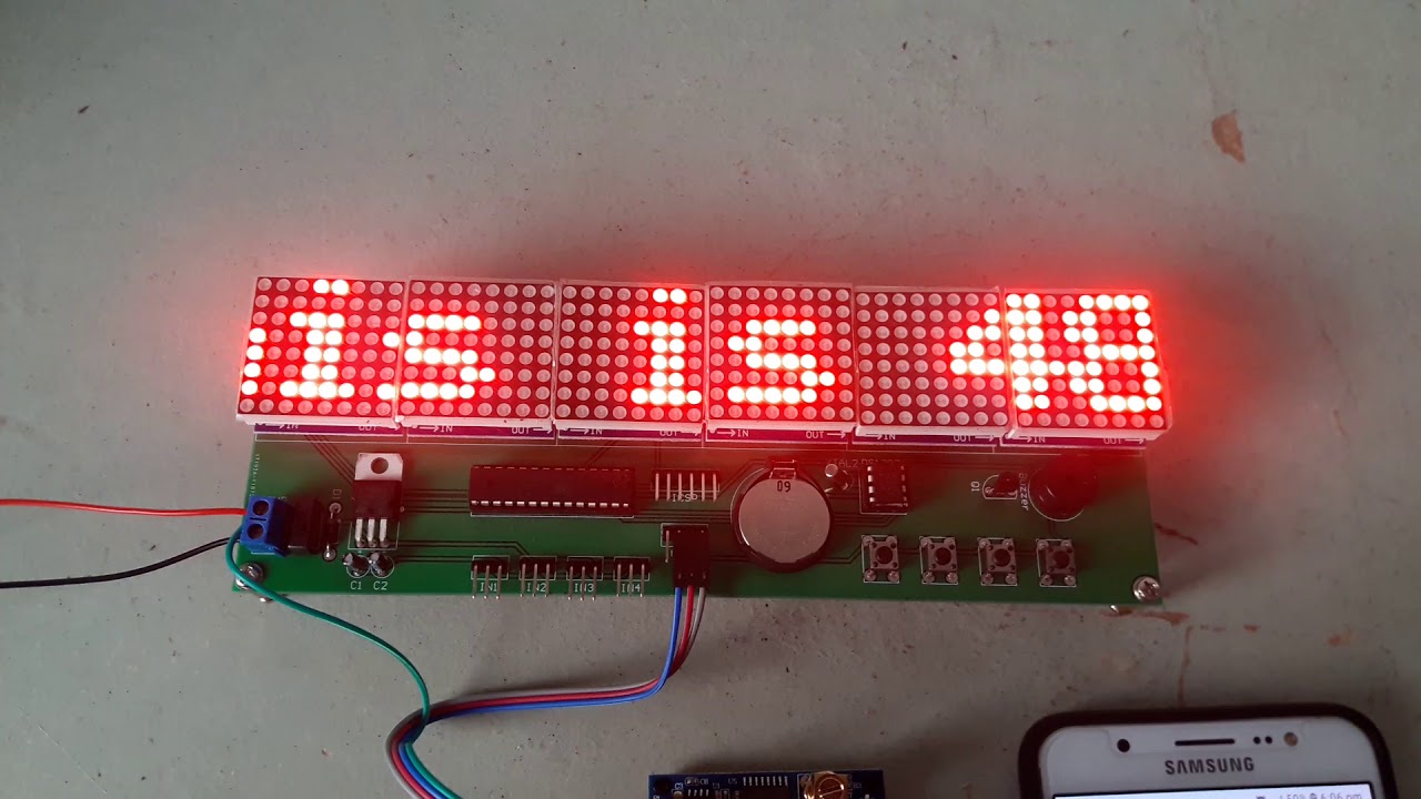 Project Arduino GSM Signboard 48x8