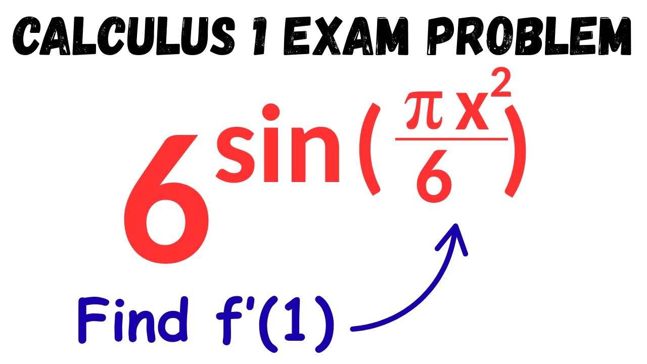 A Tricky University Calculus 1 Derivative on Your Midterm / Exam