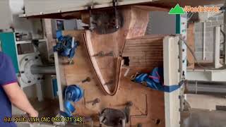 Máy ép ván cong cao tần 3 chiều Woodmaster