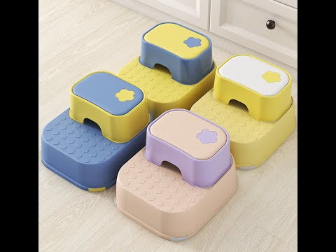 Scaunel Inaltator pentru Copii 2 in 1 cu Doua Trepte Linomag®, Multifunctional, pentru WC, Baie si Bucatarie, Somon / Mov - eMAG.ro