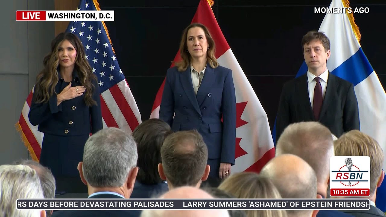 WATCH: DHS Secretary Kristi Noem Participates in a Presser on ICE Pact - 11/18/25