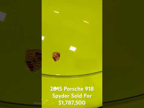 Thumbnail for 2015 Porsche 918 Spyder Sold For $1,787,500 by VarioCam