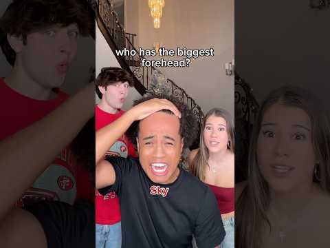 let us know who has the biggest forehead 😭🤣 #shorts #skyyjade