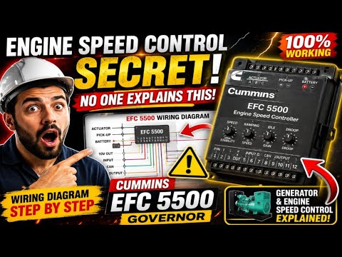 cummins speed controller wiring diagram | Cummins efc governor | engine speed control governor 5500