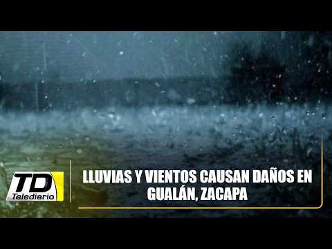 Lluvias y vientos causan daños en Gualán, Zacapa