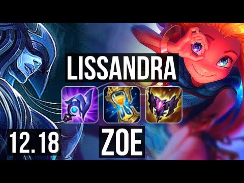 LISSANDRA vs ZOE (MID) | 10/2/15, 1.5M mastery, Legendary | EUW Diamond | 12.18