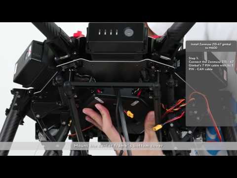 Matrice 600 Tutorials - How to installing a Zenmuse Z15-A7 gimbal onto the M600