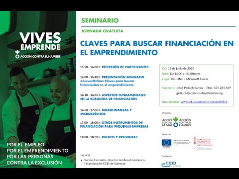 Seminario: Claves para buscar financiacin en el emprendimiento[;;;][;;;]