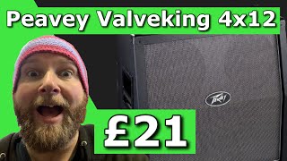Video thumbnail for £21 Peavey Valveking 4x12 review. by GRINNER METAL