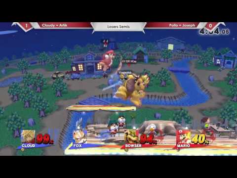 SP66 2V2 Cloudy & Artik Vs. Pollo & Joseph - Losers Semis - Smash 4