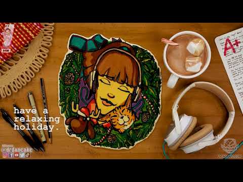 #lofigirlchristmas Pancake Art Time Lapse Christmas Card