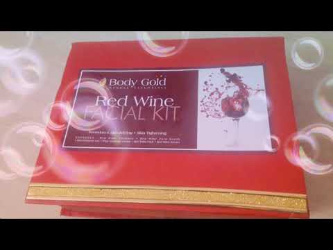 Body gold red wine facial kit