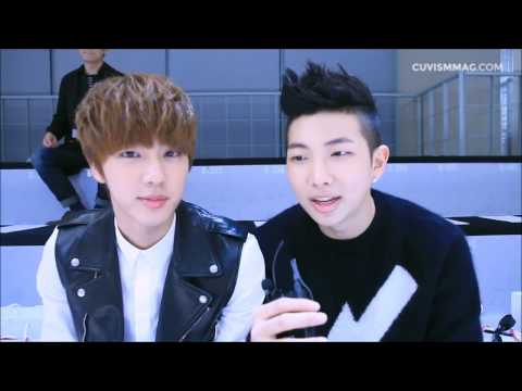 BTS Jin & Rap Monster - 2014 S / S Seoul Fashion Week