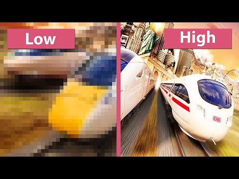 Train Simulator 2015 - Low / Mid / High Graphics Comparison