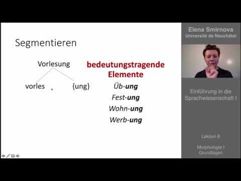 Introduction to Linguistics: Topic 8 - Morphology