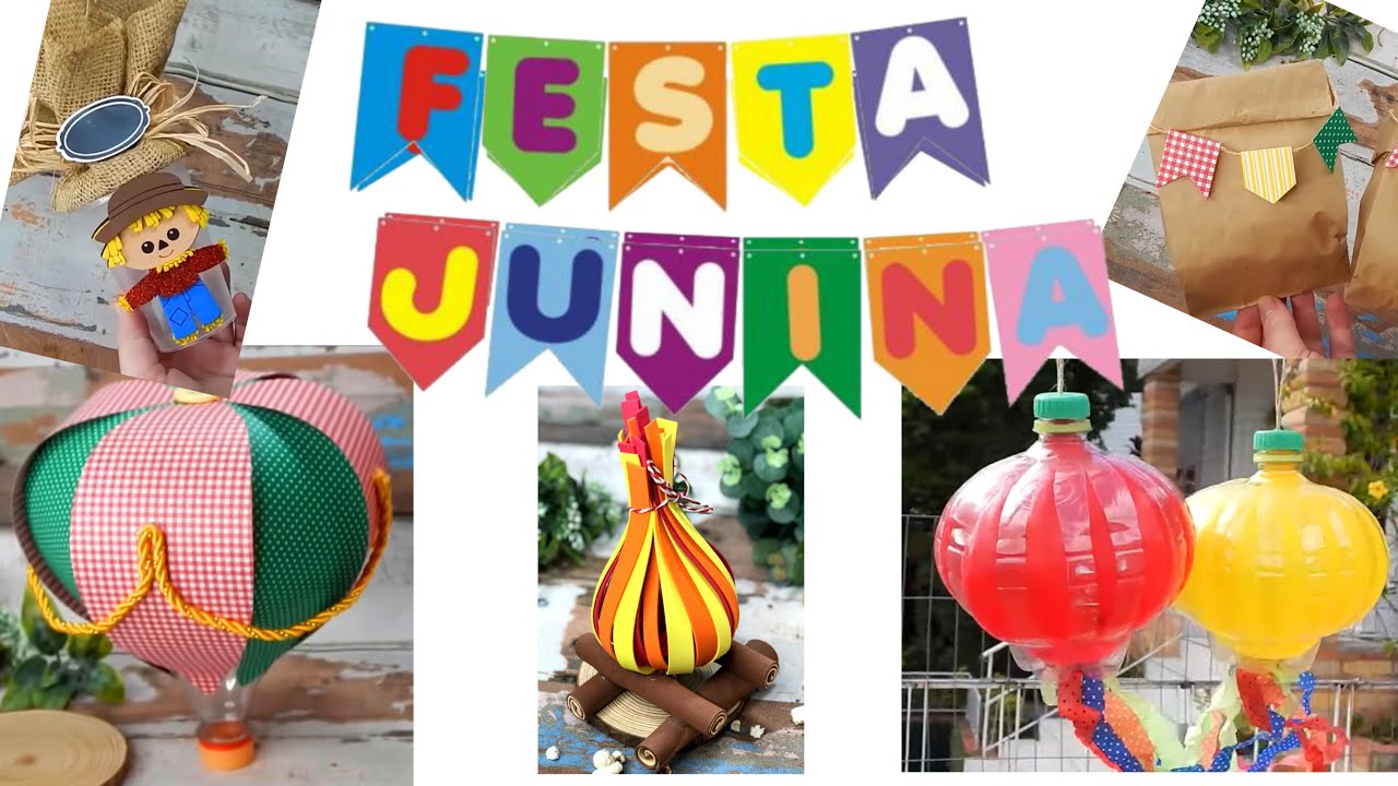Decoração Festa Junina Reciclavel