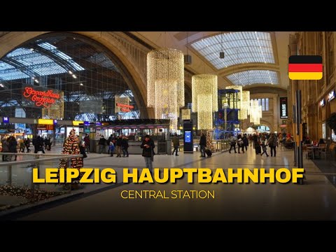 Leipzig Hauptbahnhof 🇩🇪 | 4K Walking Tour of One of Europe’s Grand Stations