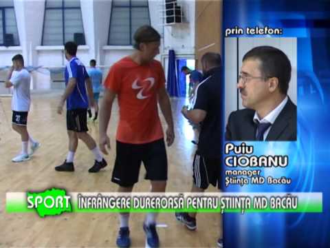 Înfrângere dureroasă pentru Ştiinţa MD Bacău  - www.1tvbacau.ro (01.10.2013)