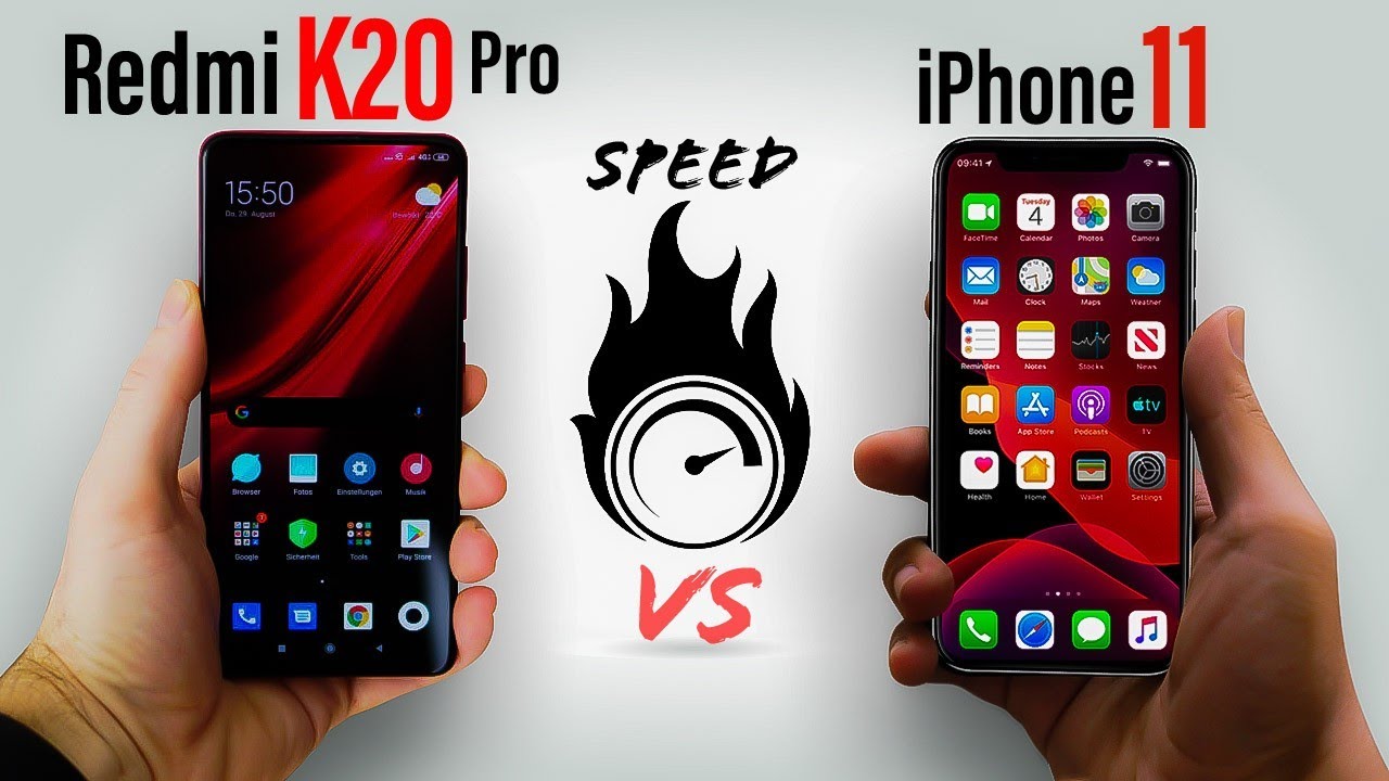 Xiaomi k20 pro vs Iphone 11 speed test, let's see which one is better?