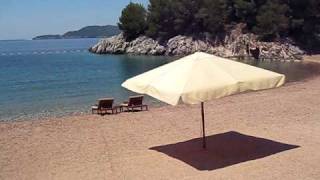 Montenegro (Crna Gora), most beautiful beach, Budva riviera, Queen beach (Kraljicina plaza)