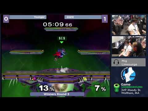 Mass Madness 34 SSBM - Younger (Falco) vs. GWM (Fox) - Melee WR3