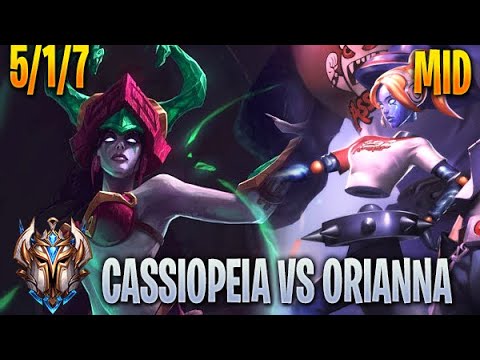 Cassiopeia vs Orianna Mid - KR Challenger 10.22