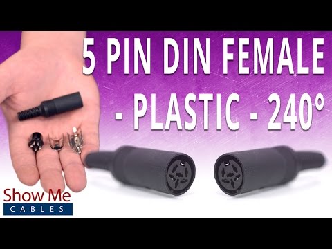 How To Install The 5 Pin DIN Female Solder Connector (240° Style) - Plastic