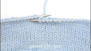 Video thumbnail for Comment tricoter des mailles endroit - méthode  continentale